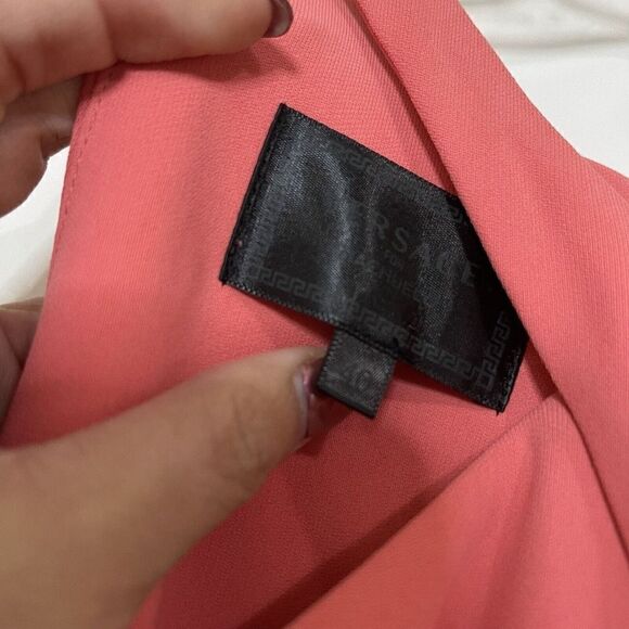 VERSACE x Riacheulo pink maxi cutout sleeveless high slit dress size 40 US XS - Picture 7 of 9